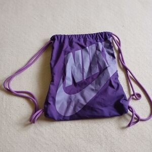 nike ♡ drawstring bag purple hike basketball sports
